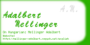 adalbert mellinger business card
